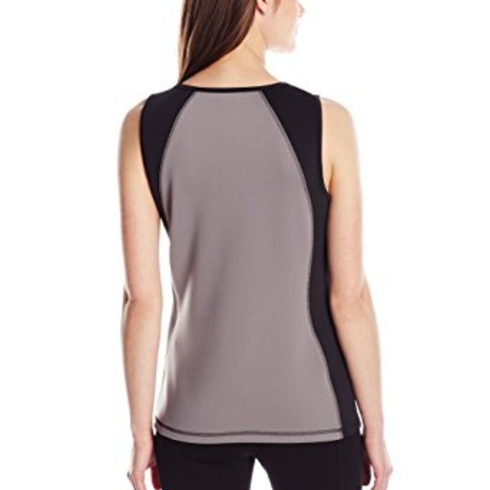 *610 Anne Klein Womens Tank Top Scuba Colorblock - Picture 2 of 6